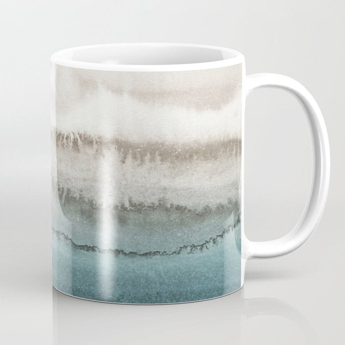 WITHIN THE TIDES - CRASHING WAVES TEAL Coffee Mug Gallery Image 1