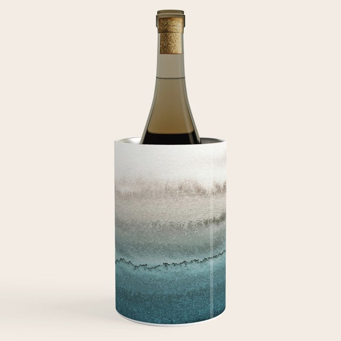 WITHIN THE TIDES - CRASHING WAVES TEAL Wine Chiller Gallery Image 2