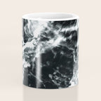 Waves - Black and White Abstract Coffee Mug Gallery Image 4