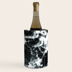 Waves - Black and White Abstract Wine Chiller Gallery Image 3