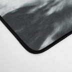Waves - Black and White Abstract Desk Mat Gallery Image 4