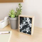 Waves - Black and White Abstract Mini Art Print Gallery Image 2