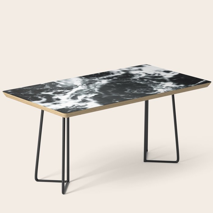 Waves - Black and White Abstract Coffee Table Gallery Image 1