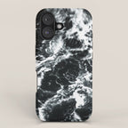 Waves - Black and White Abstract iPhone Case Gallery Image 1