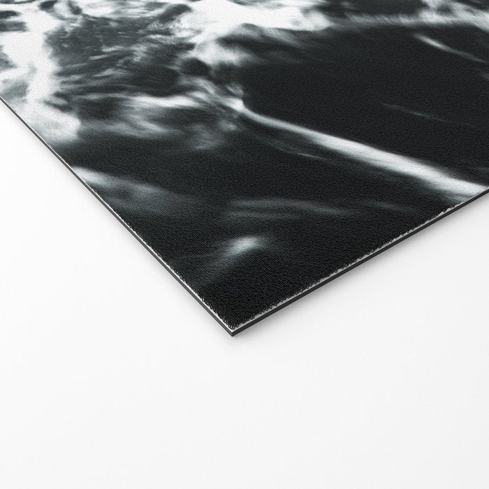 Waves - Black and White Abstract Welcome Mat Gallery Image 2
