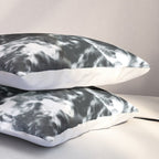 Waves - Black and White Abstract Pillow Sham Gallery Image 3