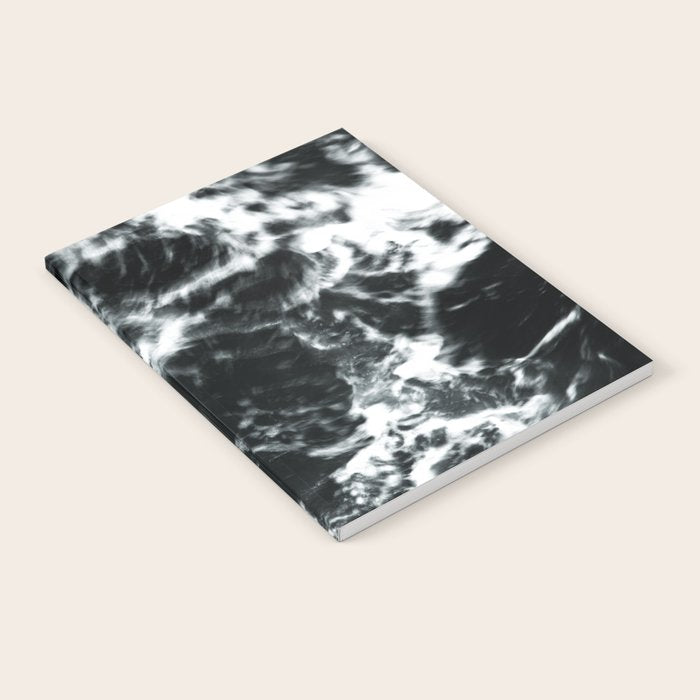 Waves - Black and White Abstract Notebook Gallery Image 2