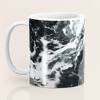 Waves - Black and White Abstract Coffee Mug Gallery Image 3