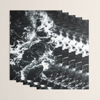 Waves - Black and White Abstract Wrapping Paper Gallery Image 3