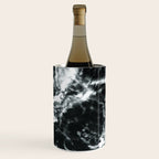 Waves - Black and White Abstract Wine Chiller Gallery Image 1