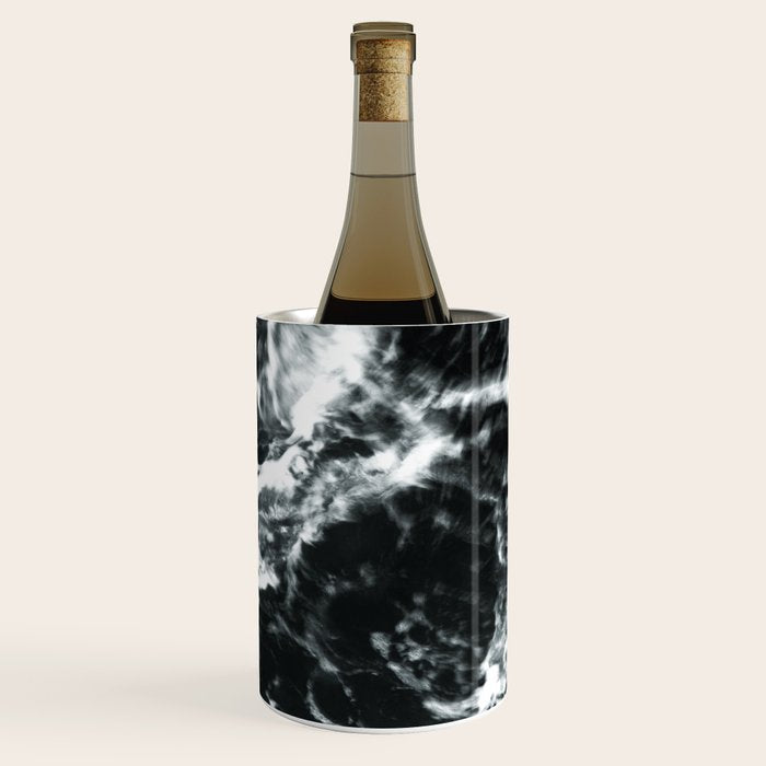 Waves - Black and White Abstract Wine Chiller Gallery Image 1