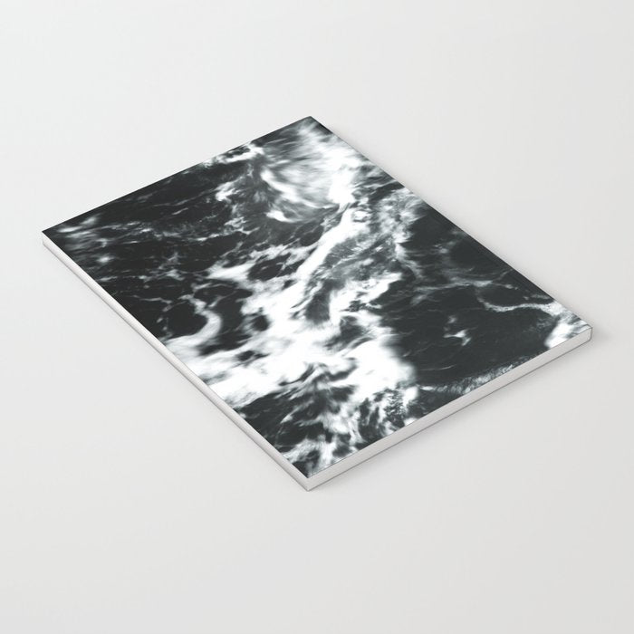 Waves - Black and White Abstract Notebook Gallery Image 3