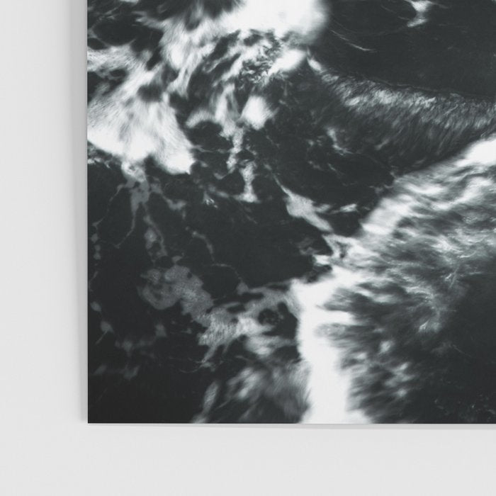Waves - Black and White Abstract Poster Gallery Image 3