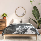 Waves - Black and White Abstract Comforter Gallery Image 3