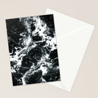 Waves - Black and White Abstract Stationery Card Gallery Image 2