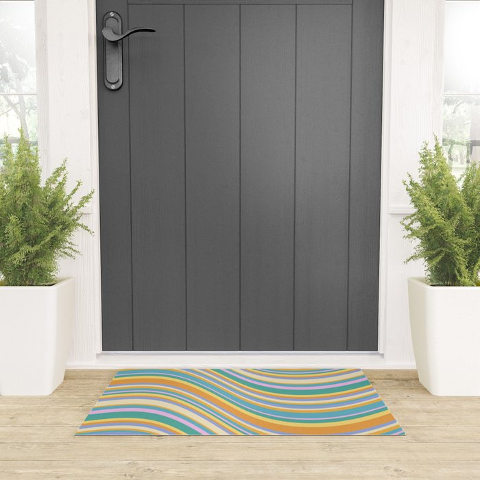 Wavy Stripes XXIV - 90s Summer Welcome Mat Gallery Image 3