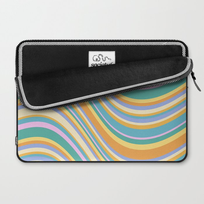 Wavy Stripes XXIV - 90s Summer Laptop Sleeve Gallery Image 2