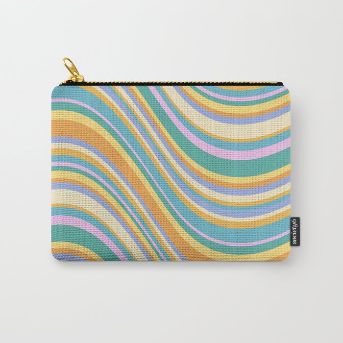 Wavy Stripes XXIV - 90s Summer Carry All Pouch Gallery Image 1