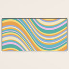 Wavy Stripes XXIV - 90s Summer Desk Mat Gallery Image 3