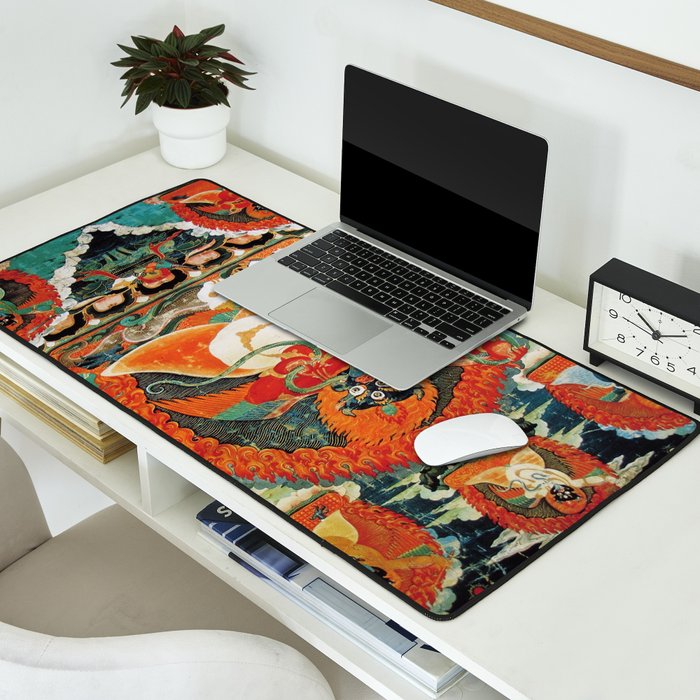 Tibetan Buddhist Hindu Garuda Shambala Desk Mat Gallery Image 2