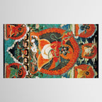 Tibetan Buddhist Hindu Garuda Shambala Tablecloth Gallery Image 2