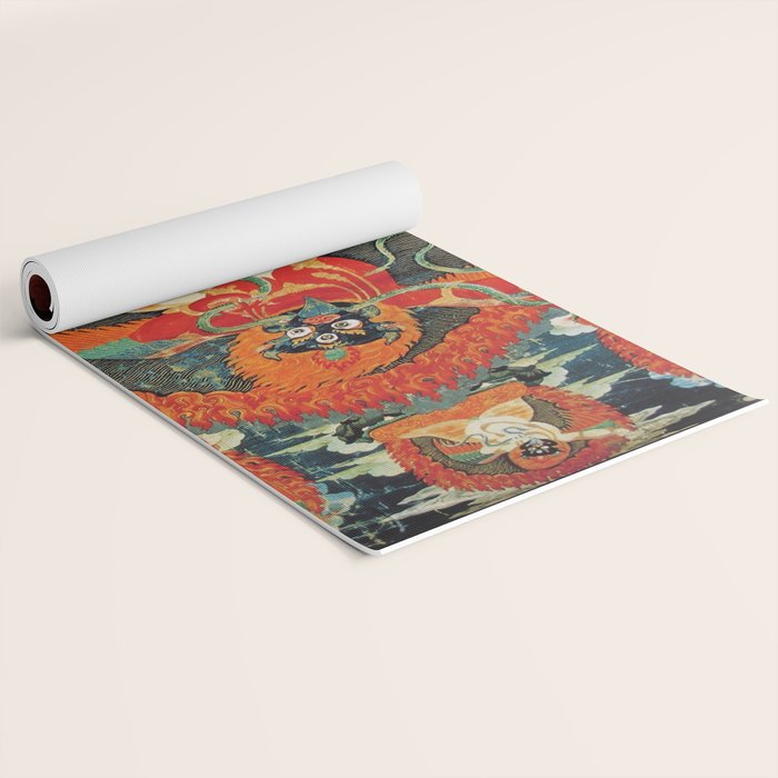 Tibetan Buddhist Hindu Garuda Shambala Yoga Mat Gallery Image 2