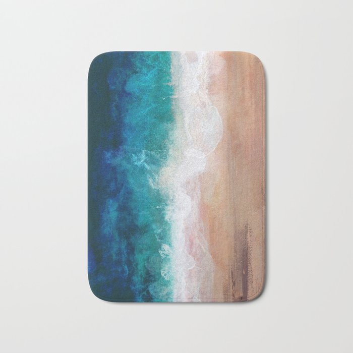Watercolour Summer Beach IV Bath Mat Gallery Image 1