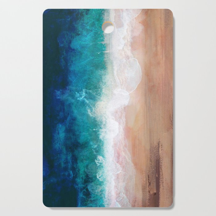 Watercolour Summer Beach IV Cutting Board Gallery Image 1