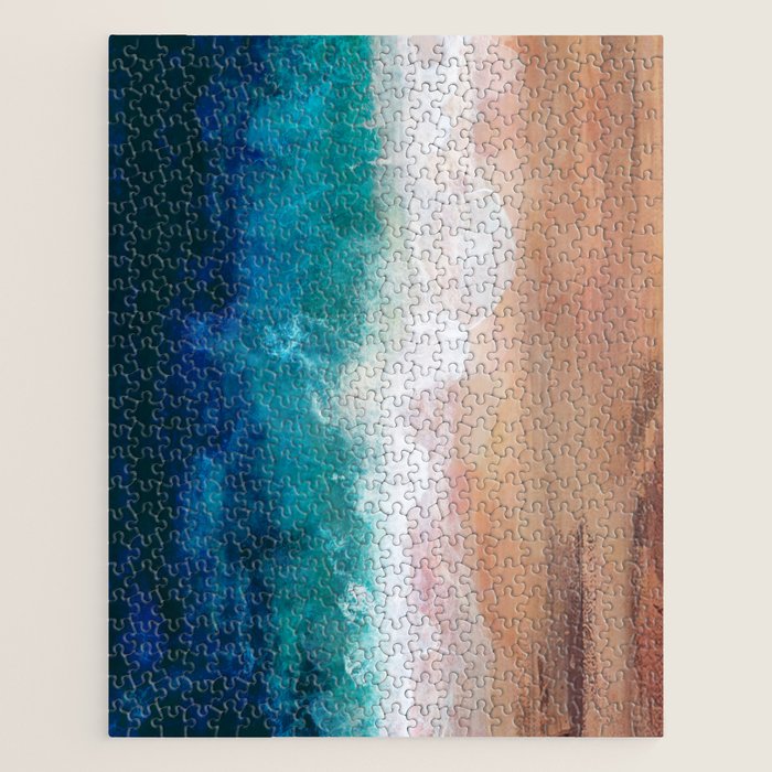 Watercolour Summer Beach IV Jigsaw Puzzle Gallery Image 1