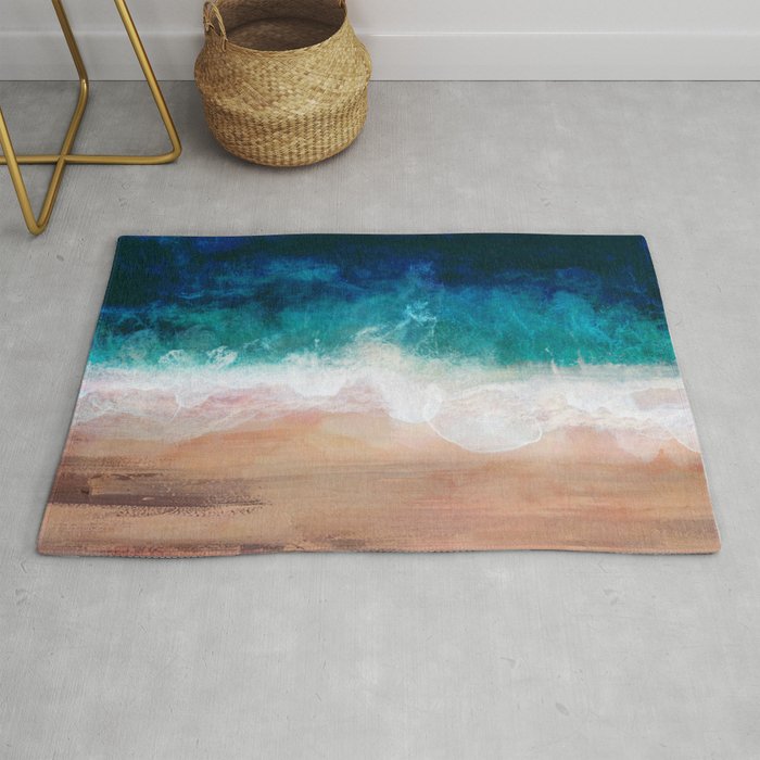 Watercolour Summer Beach IV Rug Gallery Image 1