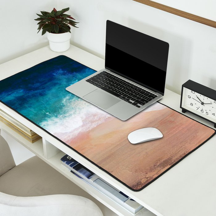 Watercolour Summer Beach IV Desk Mat Gallery Image 2