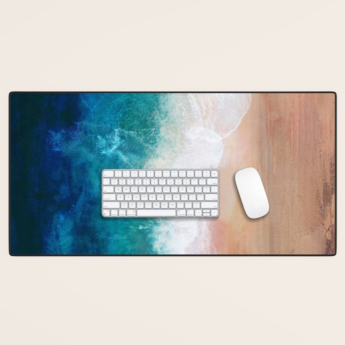 Watercolour Summer Beach IV Desk Mat Gallery Image 1