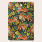 Jungle Cats In Charcoal Cutting Board Gallery Image 1