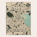 Dublin City Map of Ireland - Vintage Poster Gallery Image 4