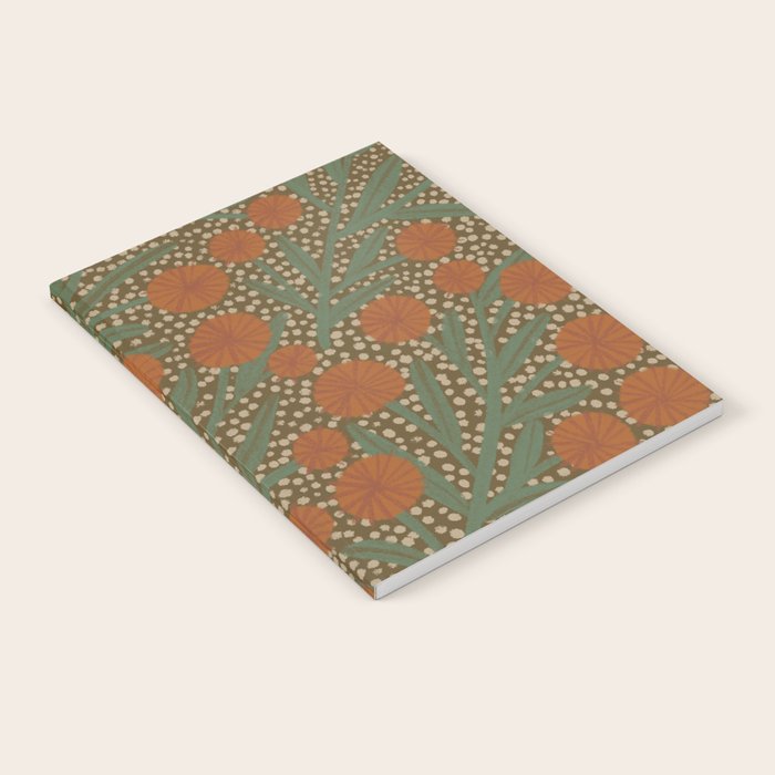 Summer Garden / Green & Orange Notebook Gallery Image 1