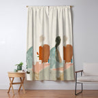 Abstract Cafe Stillness Window Curtain Gallery Image 5