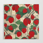 Fruit market Paris retro inspiration Wood Wall Art Gallery Image 1