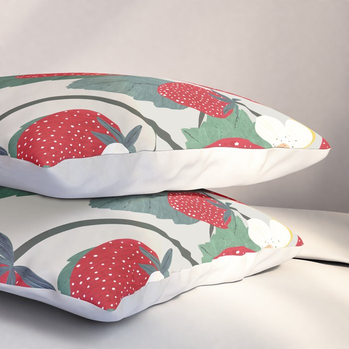 Fruit market Paris retro inspiration Pillow Sham Gallery Image 3