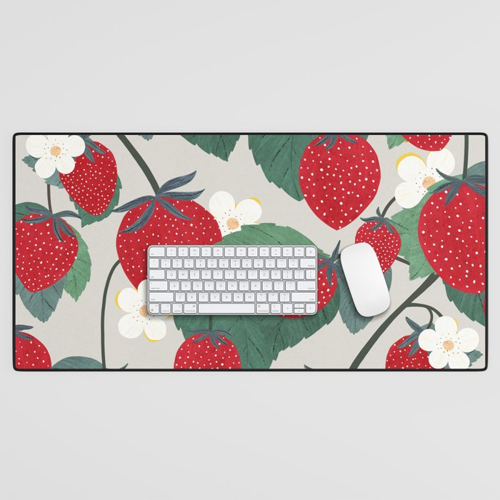 Fruit market Paris retro inspiration Desk Mat Gallery Image 1