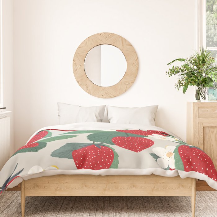 Fruit market Paris retro inspiration Duvet Cover Gallery Image 3