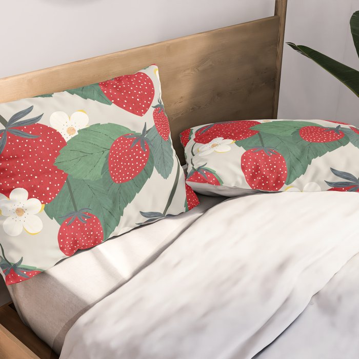Fruit market Paris retro inspiration Pillow Sham Gallery Image 2