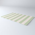 Pastel Green Vertical Stripes Rug Gallery Image 3