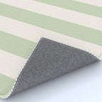 Pastel Green Vertical Stripes Rug Gallery Image 4