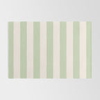 Pastel Green Vertical Stripes Rug Gallery Image 2
