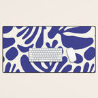 Abstract organic nature leaf art pattern Desk Mat Gallery Image 1