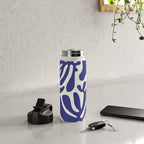Abstract organic nature leaf art pattern Water Bottle Gallery Image 4