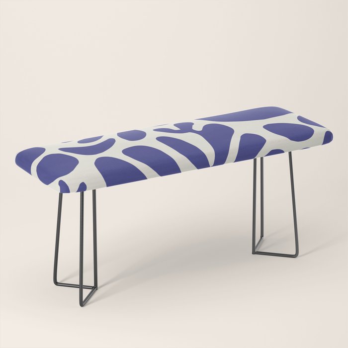 Abstract organic nature leaf art pattern Bench Gallery Image 1