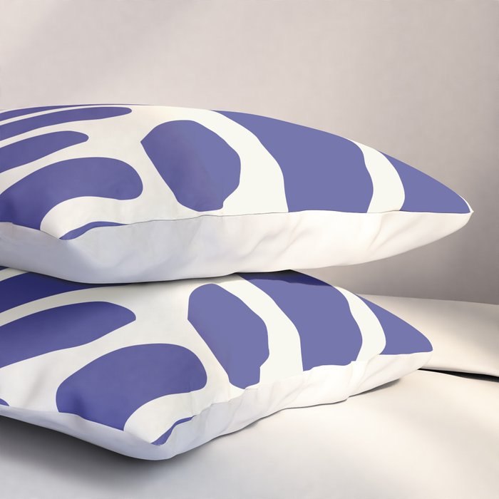 Abstract organic nature leaf art pattern Pillow Sham Gallery Image 3