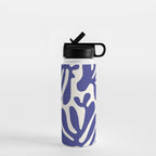 Abstract organic nature leaf art pattern Water Bottle Gallery Image 1