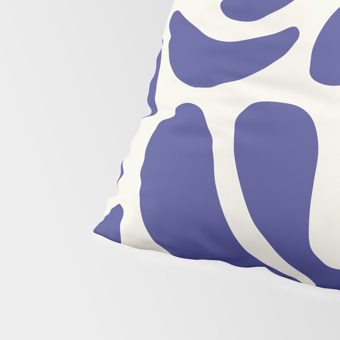 Abstract organic nature leaf art pattern Pillow Sham Gallery Image 4